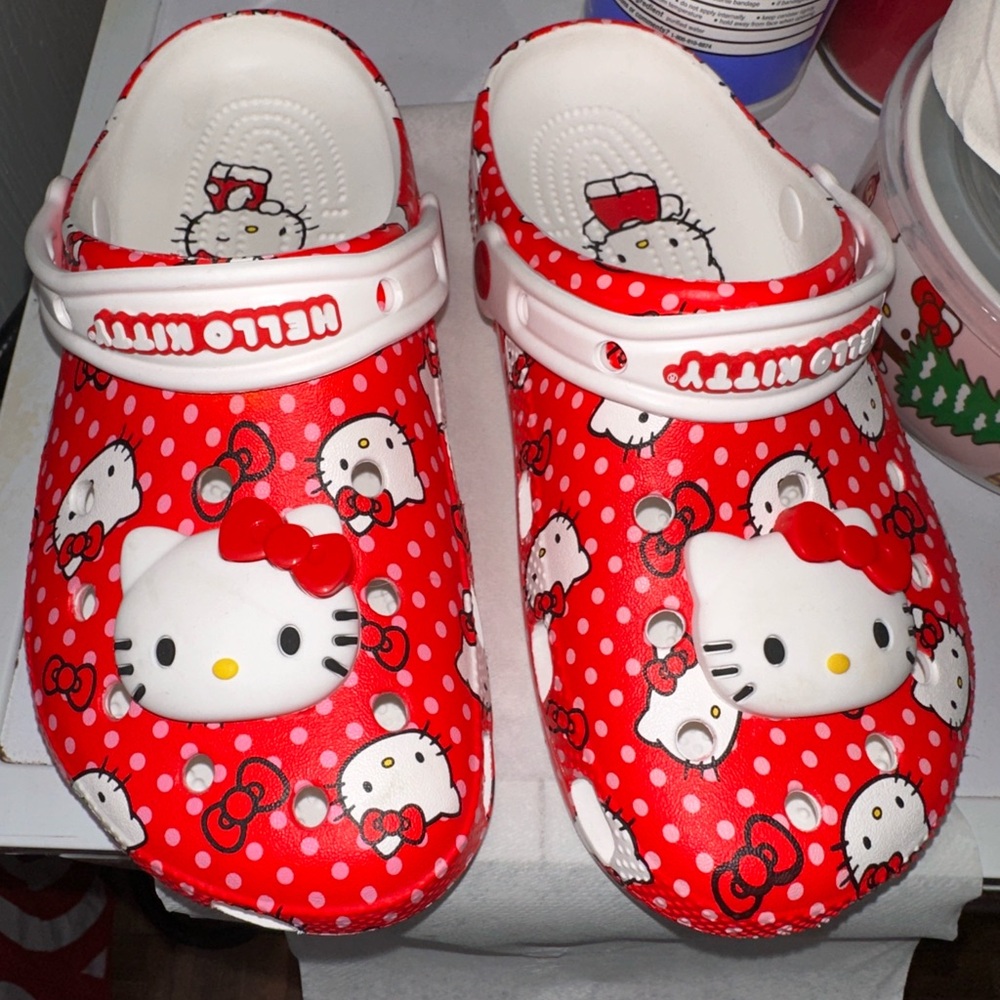 Hello kitty crocs
